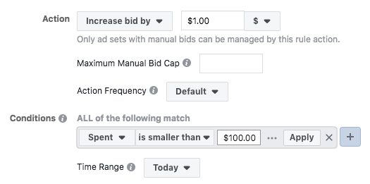 Facebook广告如何在单日总花费低于特定金额的情况下提高竞价